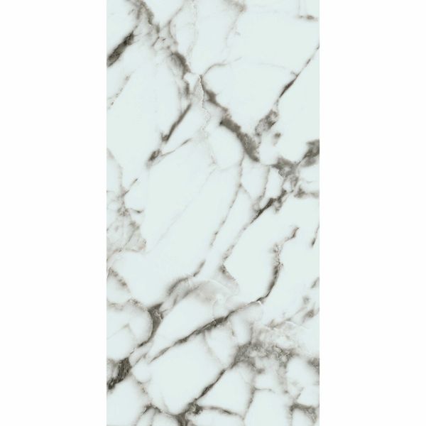 Lux Glass Rain Arabescato Pearl Marble Effect Tiles 1200x600mm