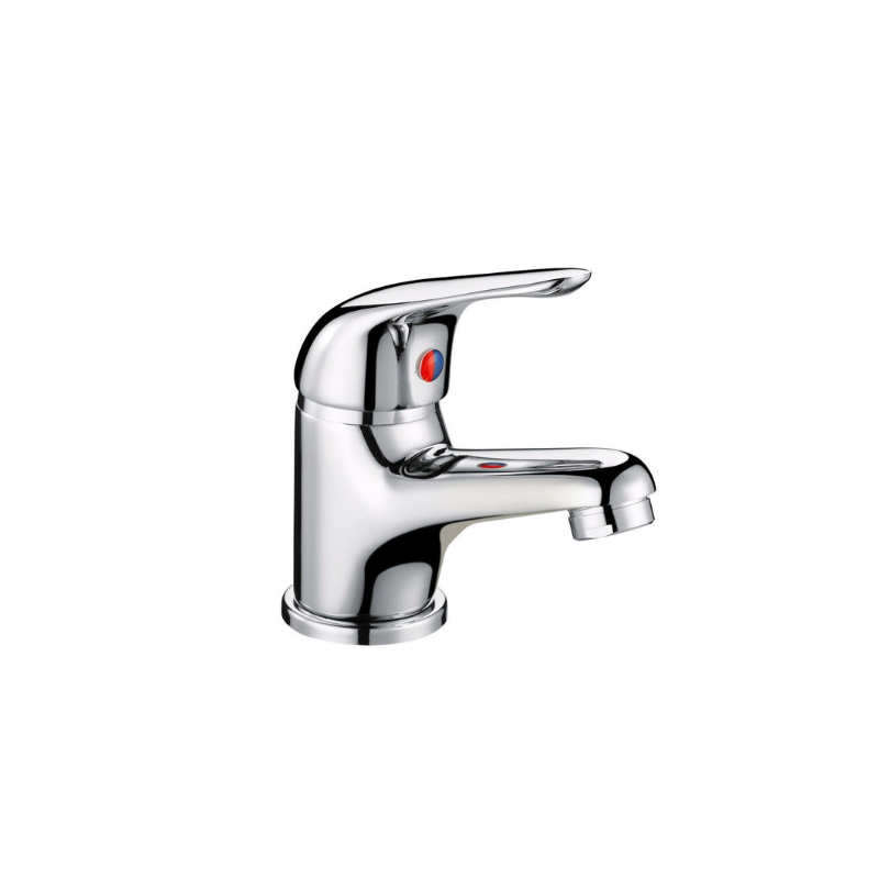 Marcell Chrome Mono Cloakroom Basin Mixer Tap & Waste