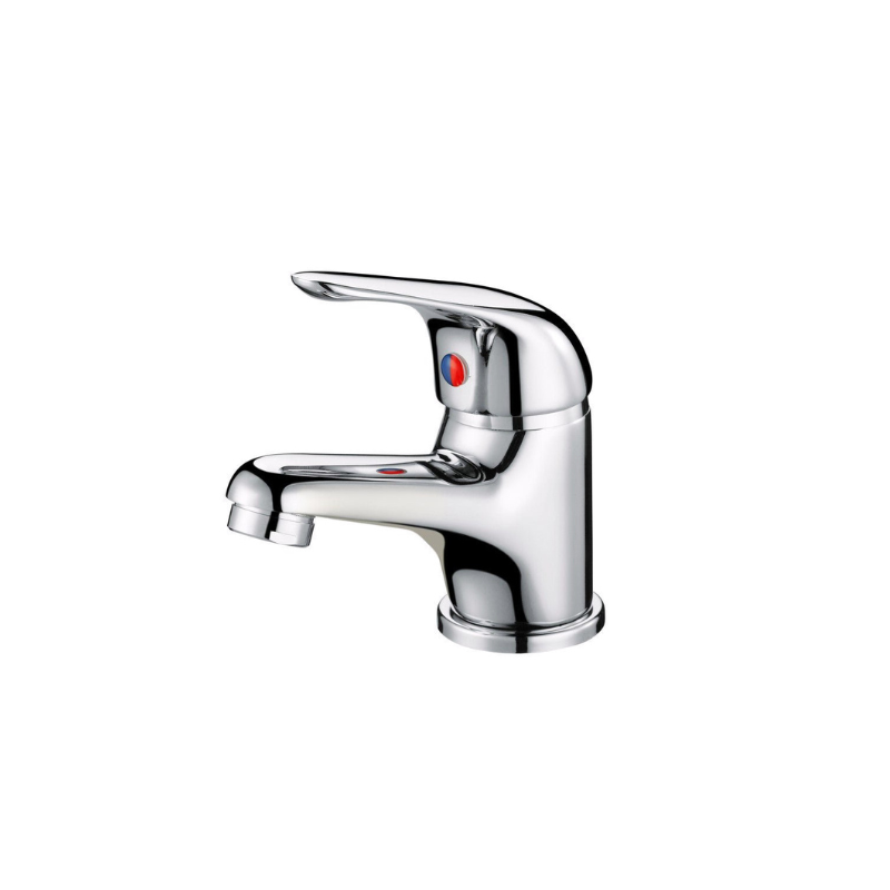 Marcell Chrome Mono Cloakroom Basin Mixer Tap & Waste