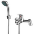 marcell chrome bath filler tap with shower mixer kit, Alessio, Chrome Bath Shower Mixer Taps, Bath Taps, Taps, 4