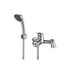 marcell chrome bath filler tap with shower mixer kit, Alessio, Chrome Bath Shower Mixer Taps, Bath Taps, Taps, 2