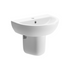 marco wall hung basin semi pedestal 550x400mm, Alessio, Basins, Semi Pedestal Basins, Wall Hung Basins, 1
