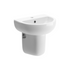 marco wall hung basin semi pedestal 450x400mm, Alessio, Basins, Semi Pedestal Basins, Wall Hung Basins, 1