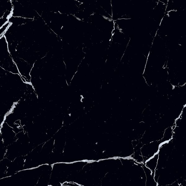 Genova Black Polished Marble Effect Tiles 600x600mm