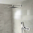mattia square shower pack twin two outlet handset brass overhead shower, Alessio, Mixer Showers, Shower Valves, Showers, 1