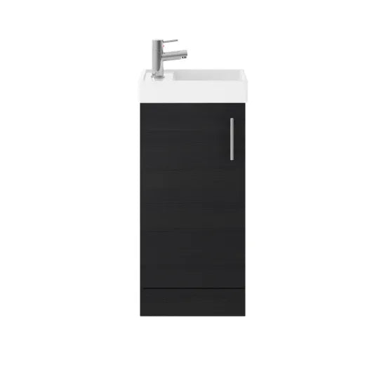 Vault Hacienda Black 400mm Floor Standing Vanity & Basin
