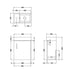 Vault Anthracite Woodgrain 400mm Wall Hung Vanity & Basin