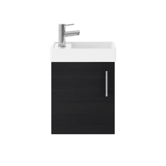 nuie 400mm wall hung vanity basinmin010, Nuie, Wall Hung Vanity Unit, 1