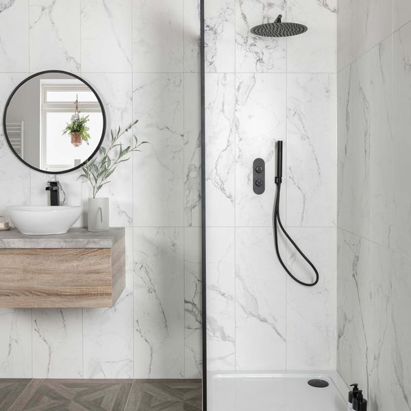 Mistral Grey Marble Effect Tiles 900x300mm