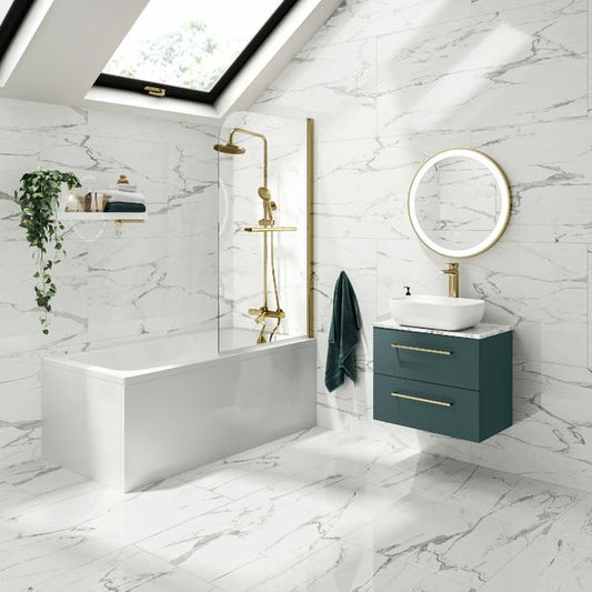 Versailles Carrara Marble Effect Polished Tiles 1200x600mm