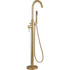 montel brushed brass freestanding bath filler tap with shower mixer, Alessio, Brushed Brass Bath Taps, Free Standing Bath Taps, Taps, 9