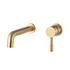 montel mono brushed brass wall mounted basin tap, Alessio, Brushed Brass Basin Taps, Bathroom Sale, Taps, Wall Mounted Basin Taps, 1