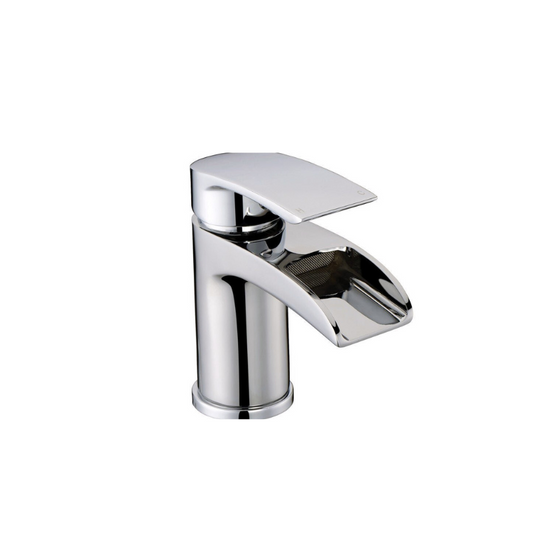 nicci chrome basin mixer tap waste, Alessio, Chrome Basin Taps, Taps, 1