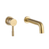 montel mono brushed brass wall mounted basin tap, Alessio, Brushed Brass Basin Taps, Bathroom Sale, Taps, Wall Mounted Basin Taps, 3