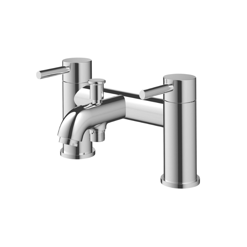 Montel Chrome Bath Tap with Shower Mixer Kit