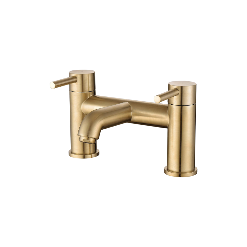 Montel Brushed Brass Bath Filler Mixer Tap