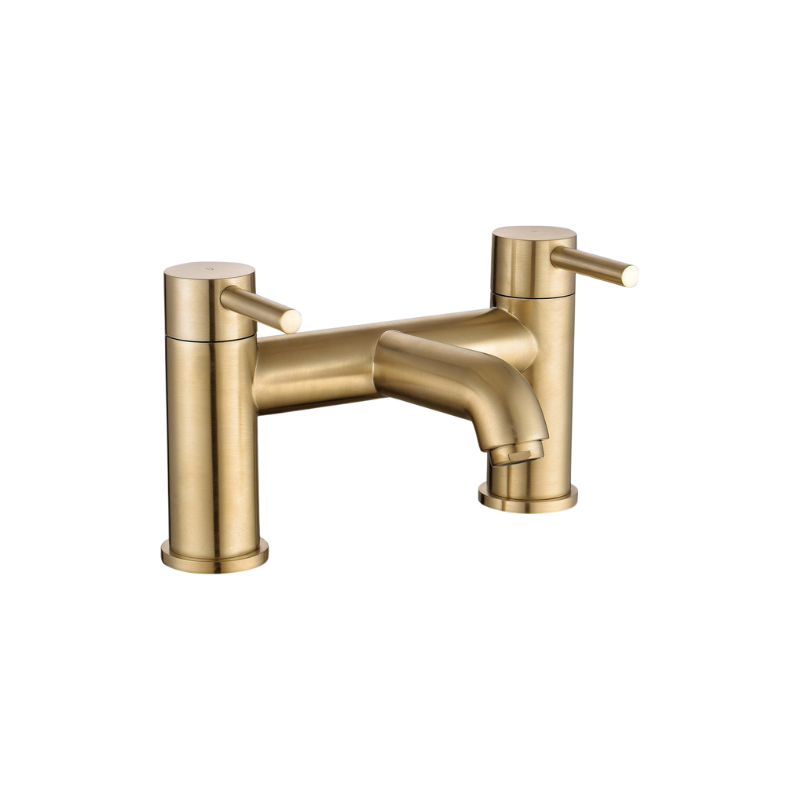 Montel Brushed Brass Bath Filler Mixer Tap