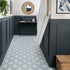 nkr tulip marine blue tiles 450x450mm, Decor Tiles, Floor Tiles, Patterned Tiles, Porcelain Tiles, Wall Tiles, Blue Tiles, 1