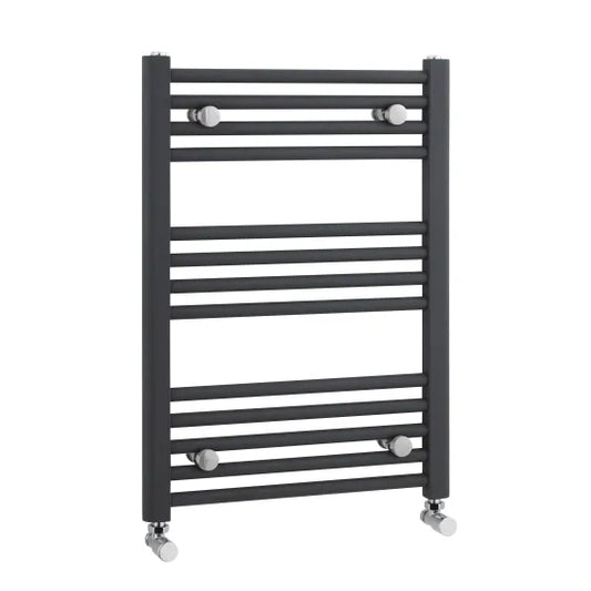 Nuie Straight Heated Ladder Rail 700x500mm Anthracite