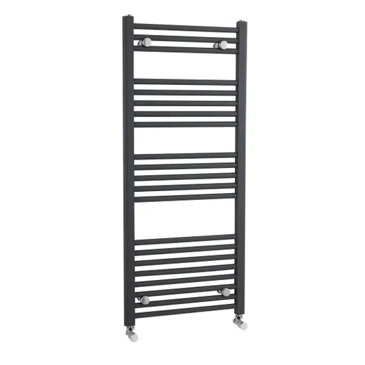 Nuie Straight Heated Ladder Rail 1150x500mm Anthracite