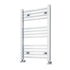 Nuie Square Heated Ladder Rail 800x500mm Chrome