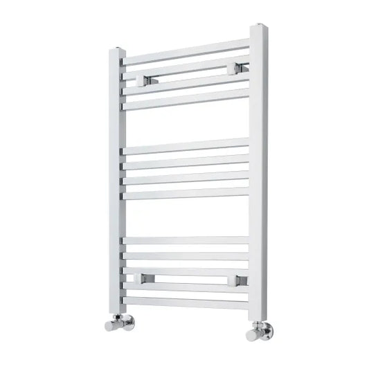 Nuie Square Heated Ladder Rail 800x500mm Chrome