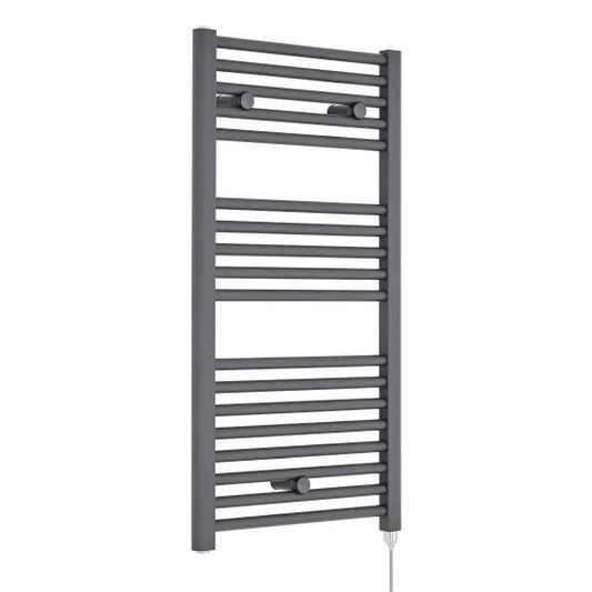 Nuie Electric Heated Towel Rail 920x480mm Anthracite
