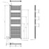 Nuie Electric Heated Towel Rail 1375x480mm White