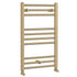 Nuie Round Straight Towel Radiator 800x500mm -Brushed Brass