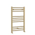 Nuie Round Straight Towel Radiator 800x500mm -Brushed Brass