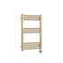 Nuie Round Straight Electric Towel Radiator 800x500mm Brushed Brass