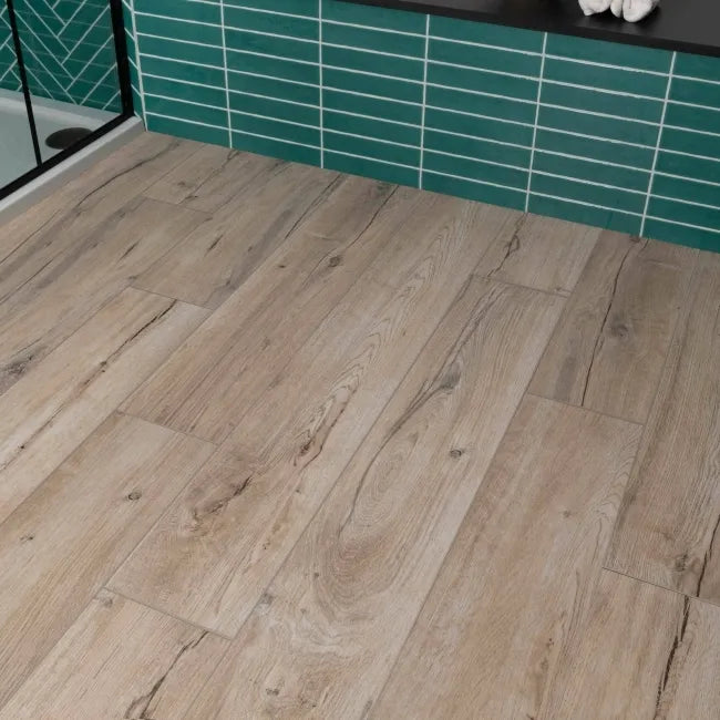 Mumble H Natural Oak Wood Effect Tile 195x1215mm