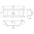 Nuie Asselby Square Double Ended Bath 1700 x 700mm