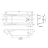 Nuie Linton Square Single Ended Bath 1700 x 700mm