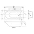 Nuie Barmby Standard Single Ended Bath 1500 x 700mm
