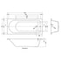 Nuie Barmby Standard Single Ended Bath 1600 x 700mm