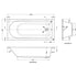 Nuie Barmby Standard Single Ended Bath 1700 x 750mm