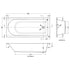 Nuie Barmby Standard Single Ended Bath 1800 x 800mm