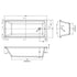 Nuie Linton Thin Edge Single Ended Bath 1700 x 700mm