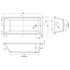 Nuie Linton Thin Edge Single Ended Bath 1700 x 750mm