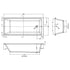 Nuie Linton Thin Edge Single Ended Bath 1800 x 800mm