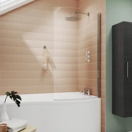 Nuie Curved Bath Screen