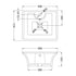 Nuie Rectangular Counter Top Basin