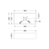 Nuie Luxe Rectangular Counter Top Basin