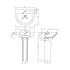 Nuie Freya 560mm Basin & Pedestal