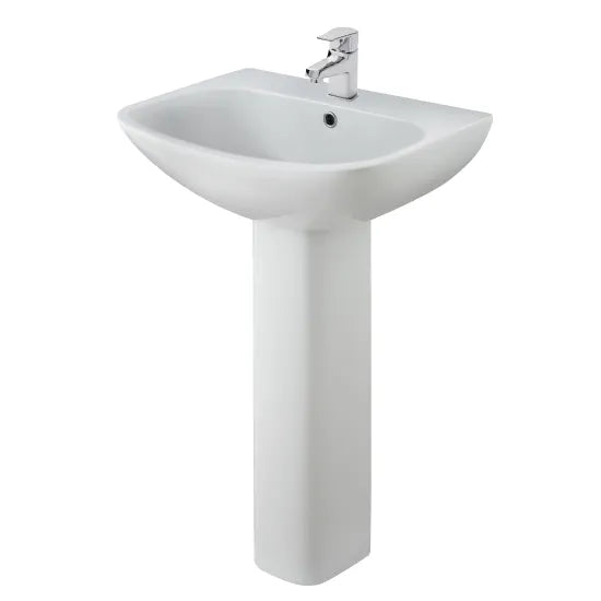 Nuie Ava 545mm Basin & Pedestal