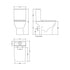 Ava Back to Wall Toilet, Cistern & Seat