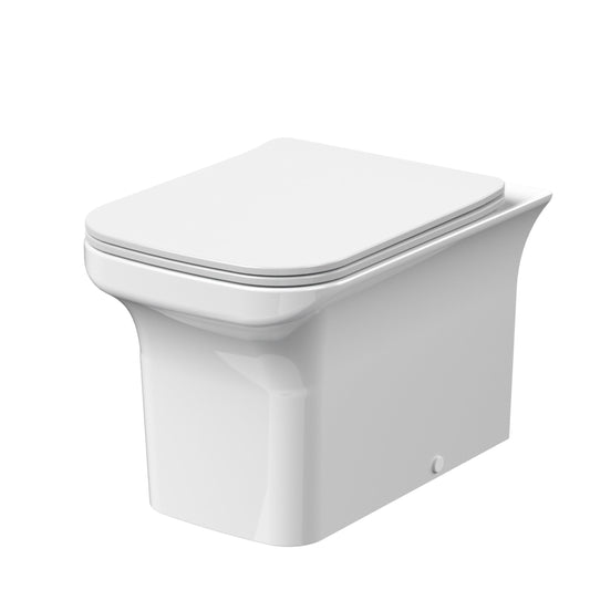 Ava Square Back To Wall Toilet & Soft Close Seat