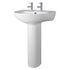 Melbourne 550mm 2TH Basin & Pedestal