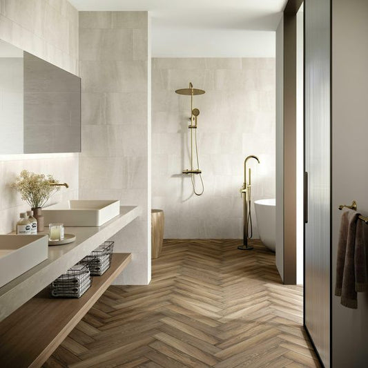 New Pietra Moda White Rectified Stone Effect Tiles 300X600mm